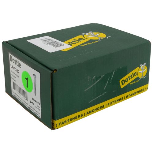 Main product image of 3/8" x 2" Hex Head Lag Screw (Pack of 100)