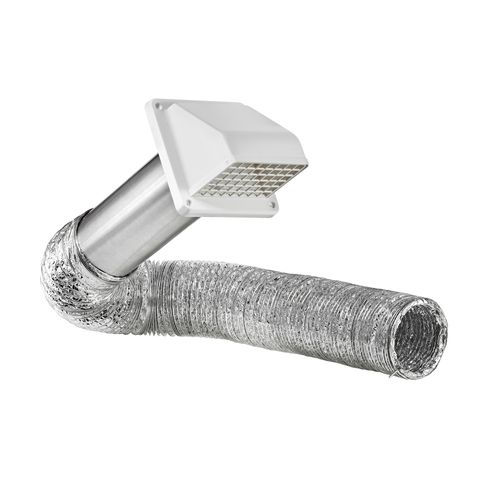 Main product image of 4" x 8 Ft. Flexible Laminated Transition Duct Hood Vent Kit (White)