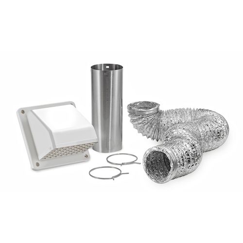 Main product image of 4" x 8 Ft. Flexible Laminated Transition Duct Hood Vent Kit (White)