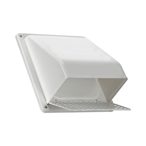 Main product image of 7" White Plastic Wall Vent w/ Removable Screen