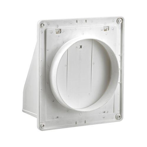 Main product image of 7" White Plastic Wall Vent w/ Removable Screen