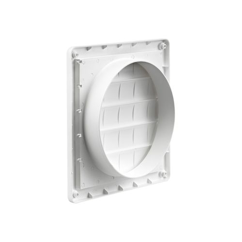 Main product image of 7" White Plastic Louvered Wall Vent