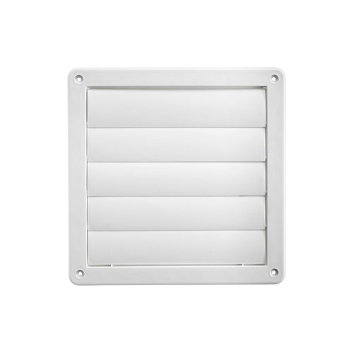 Main product image of 7" White Plastic Louvered Wall Vent