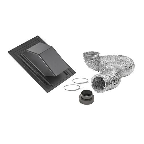 Main product image of 4" x 8' UL 181 Class 1 Air Connector Bath Fan Exhaust Through the Roof Vent Kit
