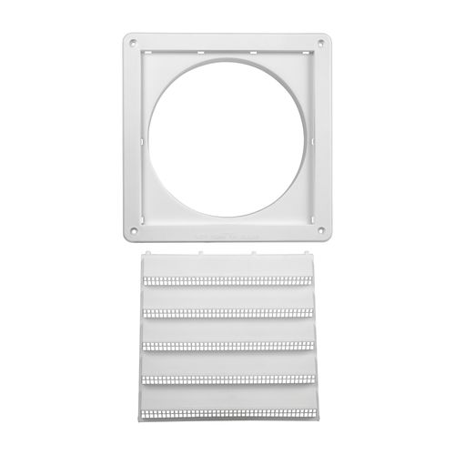 Main product image of 8" Louvered Air Intake Vent (White)