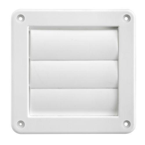 Main product image of 4" White Plastic Louvered Vent