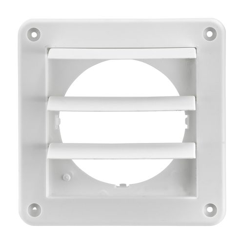 Main product image of 4" White Plastic Louvered Vent