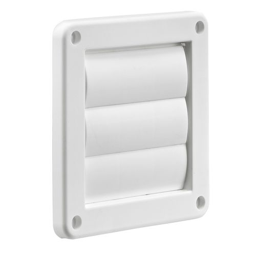 Main product image of 4" White Plastic Louvered Vent