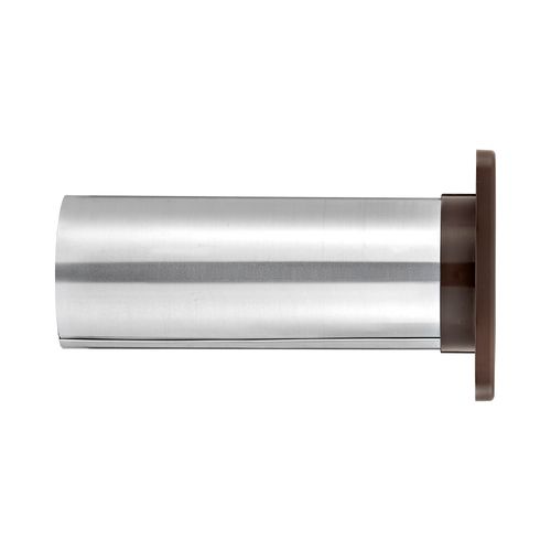 Main product image of 4" Brown Plastic Wall Exhaust Louvered Vent, 11" Pipe