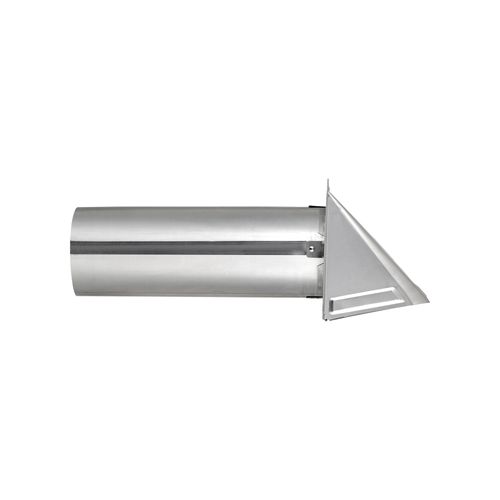 Main product image of 4" Aluminum Wall Exhaust Hood Vent w/ Damper, 11" Pipe (26 Gauge)
