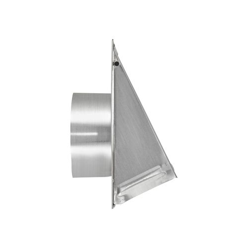 Main product image of 8" Aluminum Wall Exhaust Hood Vent w/ Spring Damper, 2" Pipe (22 Gauge)