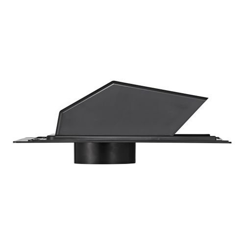 Main product image of 4" Black ABS Plastic Roof Exhaust Vent w/ Damper & Removable Screen