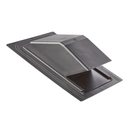 Main product image of 6" Black ABS Plastic Roof Exhaust Vent w/ Damper & Screen
