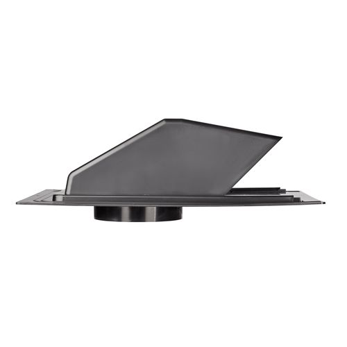 Main product image of 6" Black ABS Plastic Roof Exhaust Vent w/ Damper & Screen