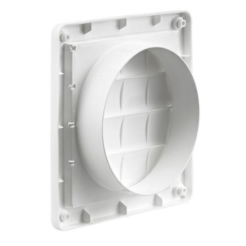 Main product image of 6" White Plastic Louvered Wall Vent