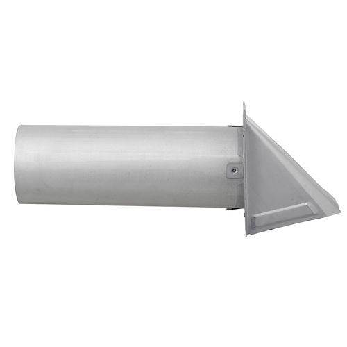 Main product image of 4" Paint-Grade Steel Galvanized Fresh Air Intake Vent without Damper, 11" Pipe (26 Gauge)