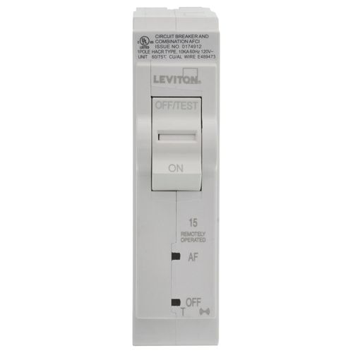 Main product image of 15A 1-Pole 2nd Gen Smart AFCI Branch Circuit Breaker w/ Remote Control (120V)