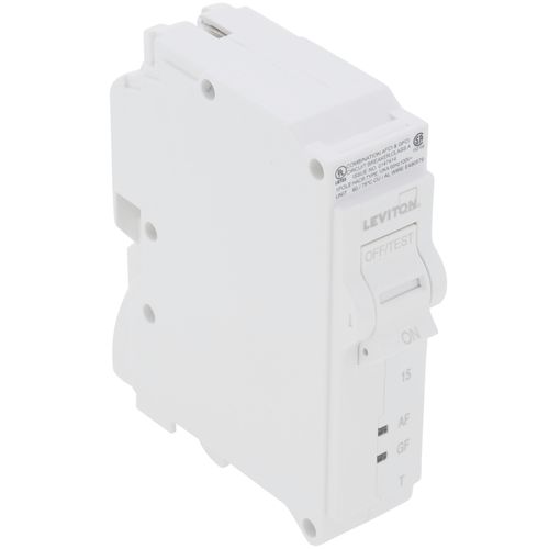Main product image of 15A 1-Pole AFCI/GFCI Dual Function Thermal Magnetic Branch Circuit Breaker (120V)