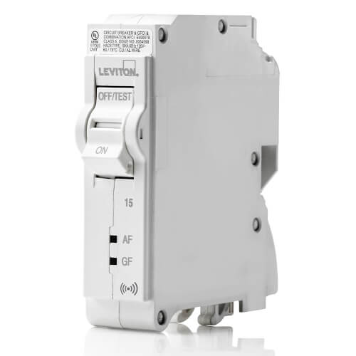 Main product image of 15A 1-Pole Smart AFCI/GFCI Hydraulic Magnetic Branch Circuit Breaker (120V)