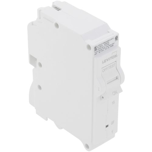Main product image of 15A 1-Pole GFCI Thermal Magnetic Branch Circuit Breaker (120V)