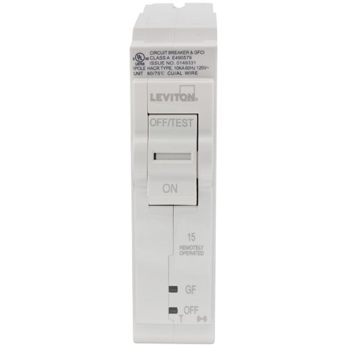 Main product image of 15A 1-Pole 2nd Gen Smart GFCI Branch Circuit Breaker w/ Remote Control (120V)