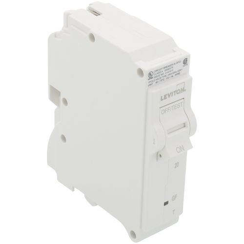 Main product image of 20A 1-Pole GFCI Thermal Magnetic Branch Circuit Breaker (120V)