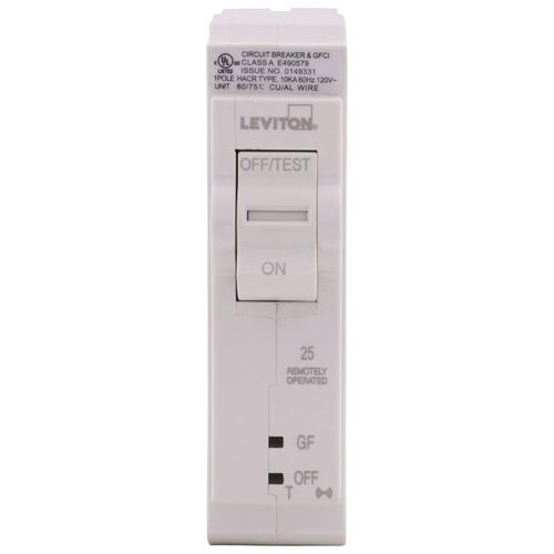 Main product image of 25A 1-Pole 2nd Gen Smart GFCI Branch Circuit Breaker w/ Remote Control (120V)