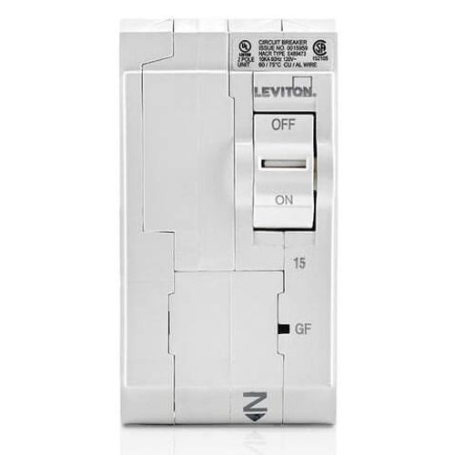 Main product image of 15A 2-Pole GFPE Hydraulic Magnetic Branch Circuit Breaker (120/240V)