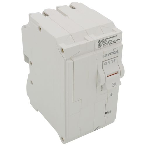 Main product image of 25A 2-Pole GFPE Hydraulic Magnetic Branch Circuit Breaker (120/240V)