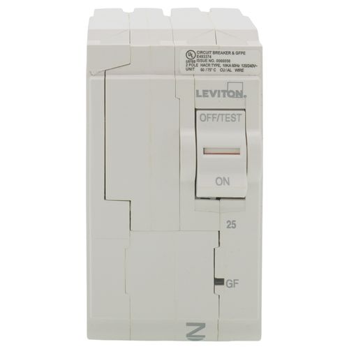 Main product image of 25A 2-Pole GFPE Hydraulic Magnetic Branch Circuit Breaker (120/240V)