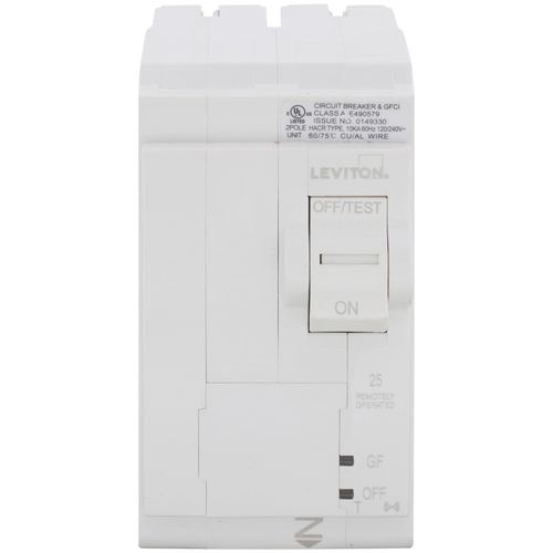 Main product image of 25A 2-Pole 2nd Gen Smart GFCI Branch Circuit Breaker w/ Remote Control (120/240V & 120/208V)