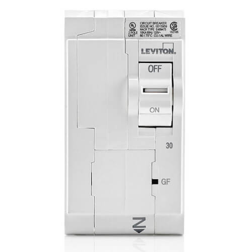Main product image of 30A 2-Pole GFPE Hydraulic Magnetic Branch Circuit Breaker (120/240V)