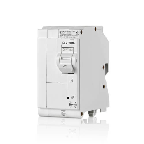 Main product image of 40A 2-Pole Smart GFCI Hydraulic Magnetic Branch Circuit Breaker (120/240V)