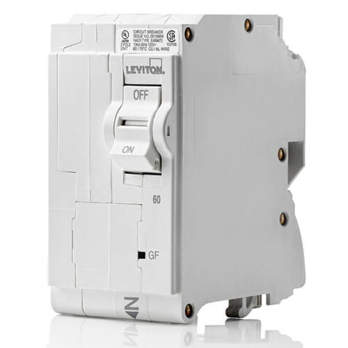 Main product image of 60A 2-Pole GFPE Hydraulic Magnetic Branch Circuit Breaker (120/240V)