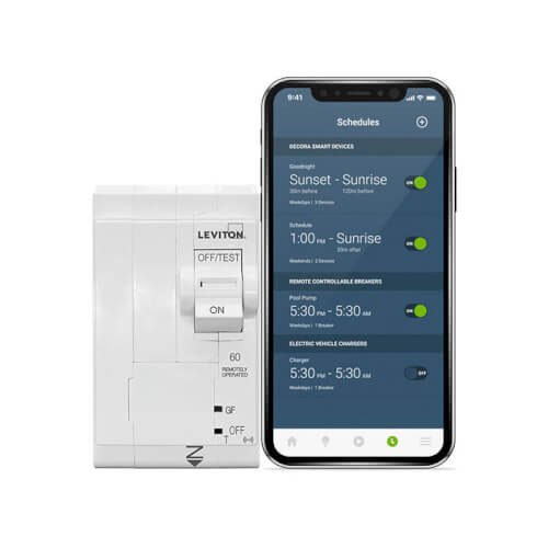 Main product image of 60A 2-Pole 2nd Gen Smart GFPE Branch Circuit Breaker w/ Remote Control (120/240V & 120/208V)