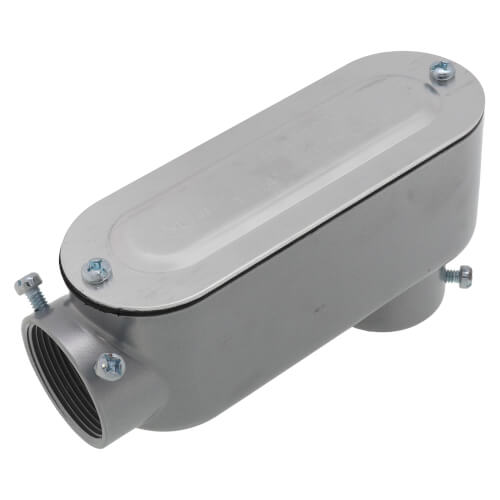 Main product image of 1-1/2" EMT & Rigid LB Type Combination Conduit Body w/ Cover and Gasket - Aluminum