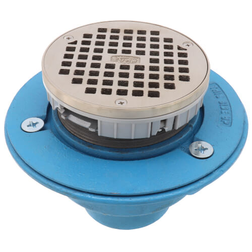 Main product image of 3" No-Hub Adjustable Floor Drain w/ Polished Nickel Bronze Top