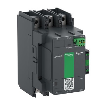 Main product image of TeSys Giga 3-Pole/NO Standard High-Power Contactor, 185A, 100-250VAC/DC Coil (440V)