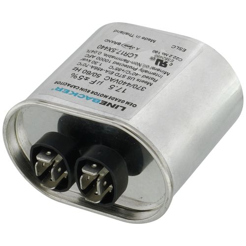 Main product image of 17.5 MFD Oval Linebacker Run Capacitor (440V/370V), LCR17.5X440