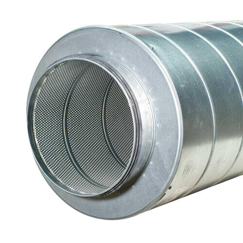 LD10 Fantech LD10 Galvanized Steel Silencer for 10" Duct