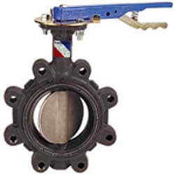 Main product image of 4" Lug Ductile Iron Butterfly Valve, DSC, EPDM, Lever Handle (200 PSI)