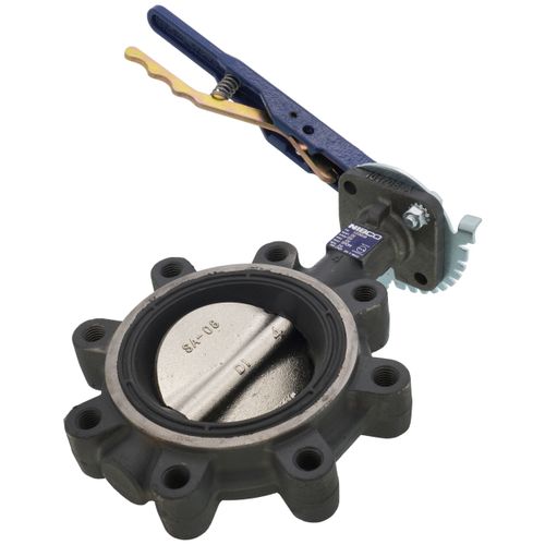 Main product image of 4" Lug Ductile Iron Butterfly Valve, EPDM, Iron Disc, Lever Handle (250 PSI)