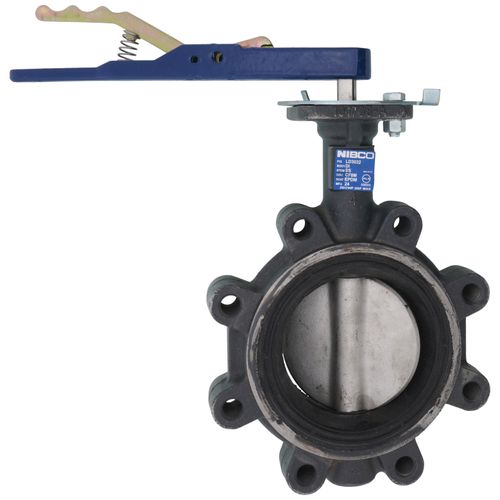 Main product image of 4" Lug Ductile Iron Butterfly Valve, EPDM, SS Disc, Lever Handle (250 PSI)