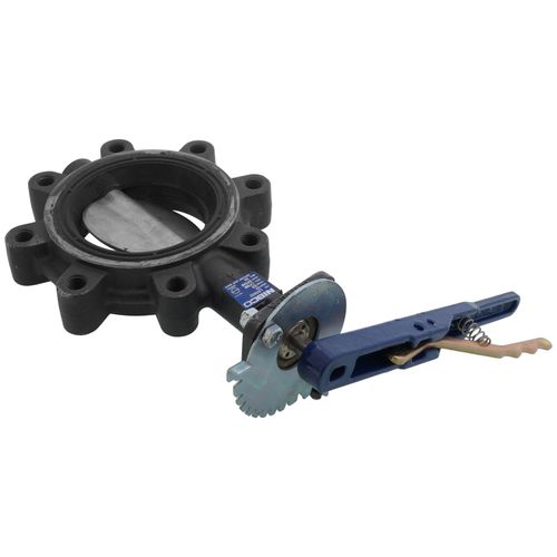 Main product image of 4" Lug Ductile Iron Butterfly Valve, EPDM, SS Disc, Lever Handle (250 PSI)