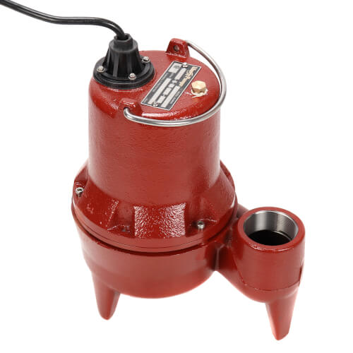 Main product image of 4/10 HP Manual Submersible Sewage Pump - 115v - 10 ft Cord, 2" Discharge