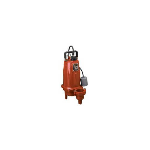 Main product image of 1-1/2 HP Auto Submersible Pump w/ Wide-Angle Piggyback Float Switch - 230v - 25 ft Cord - 3" Discharge