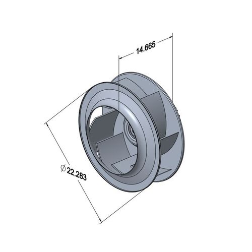 Main product image of 612794-02, Direct Drive Motor Assembly, Impeller, G/J Volt, 11G97