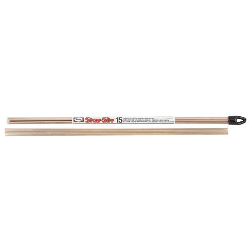 Main product image of Harris 15620F1 Stay-Silv 15 Phoscopper Brazing Alloy, .050 X 1/8 X 20 In., 28 Stick Tube, 18Z76