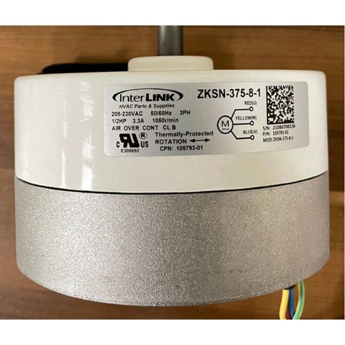 Main product image of 620617-01, Blower Motor, Variable Speed, 1/2 Hp, 115V, 48 Frame, 300-1400 Rpm, Ccwle Rotation, (Motor Only; Module Order Separately), 20U01