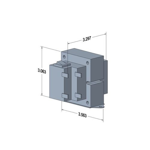 Main product image of 38M1301, Transformer, 70 Va, 120 Vac 60 Hz Primary, 24 Vac Secondary, 3.5 Amp Circuit Breaker, 38M13